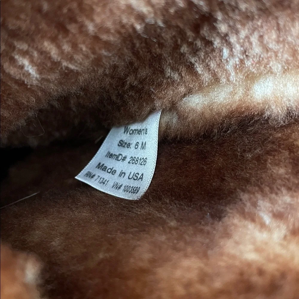 LL Bean rare 16” shearling lined boots cranberry - Picture 9 of 9